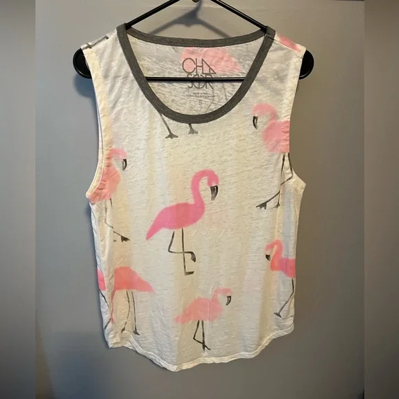 Chaser Flamingo Tank NEW NO TAG Size S runs big - Picture 1 of 2